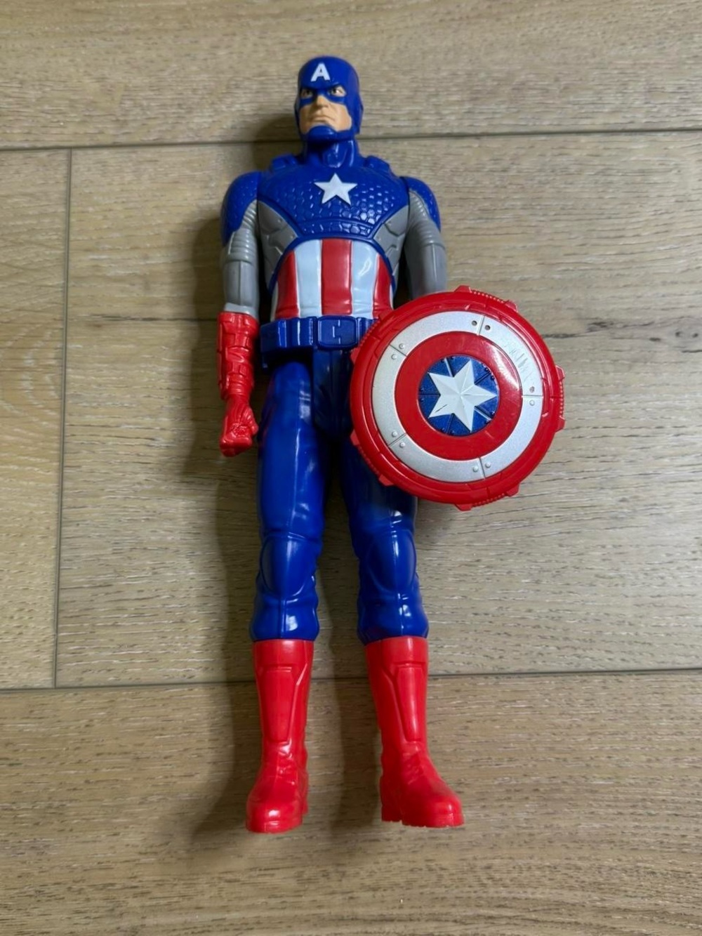 Marvel Captain America Titan Series Superhero Action Figure with Shield 12”